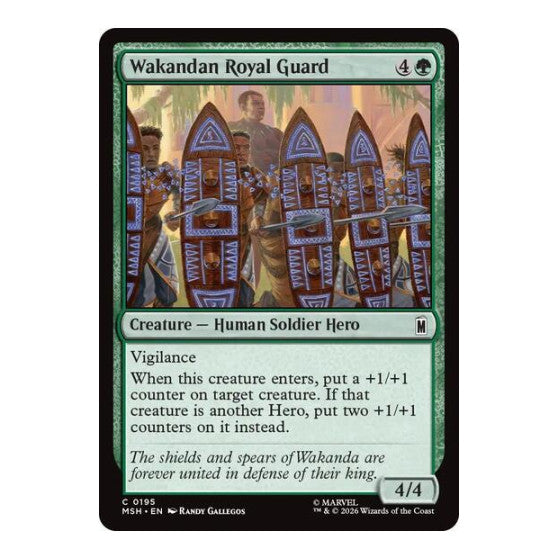 Wakandan Royal Guard Marvel Super Heroes (MSH)
