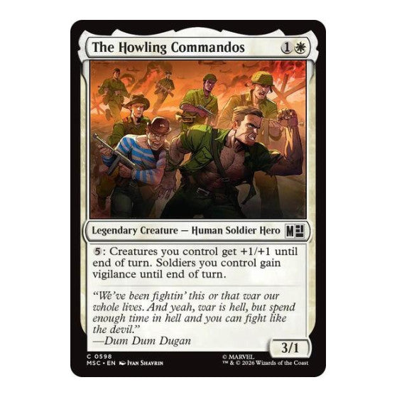 The Howling Commandos Commander: Marvel Super Heroes (MSC) - (Foil, Near Mint)