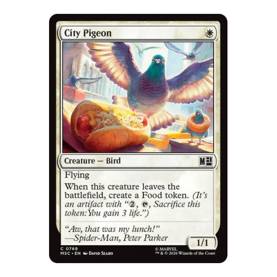 City Pigeon Commander: Marvel Super Heroes (MSC) - (Foil, Near Mint)