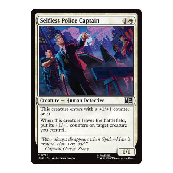 Selfless Police Captain Commander: Marvel Super Heroes (MSC) - (Foil, Near Mint)