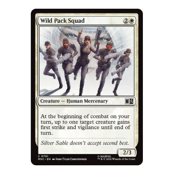 Wild Pack Squad Commander: Marvel Super Heroes (MSC) - (Foil, Near Mint)