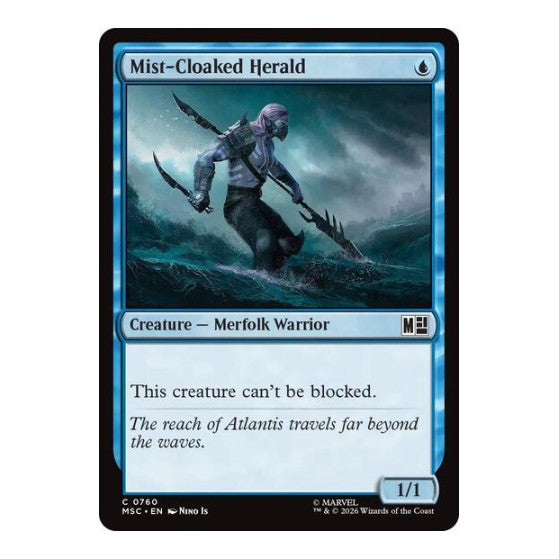 Mist-Cloaked Herald Commander: Marvel Super Heroes (MSC) - (Foil, Lightly Played)