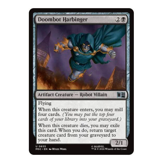 Doombot Harbinger Commander: Marvel Super Heroes (MSC) - (Foil, Lightly Played)