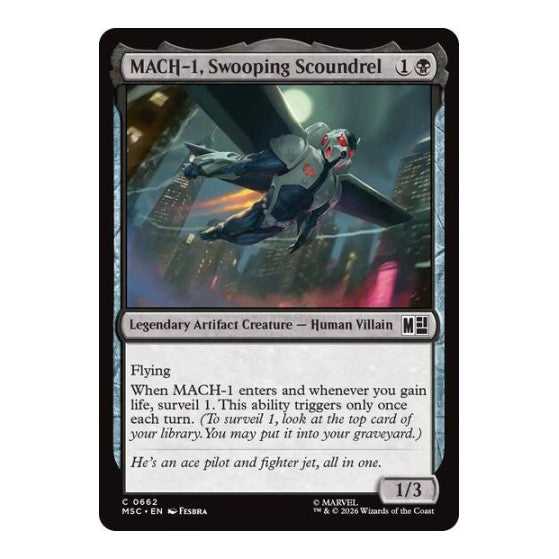 MACH-1, Swooping Scoundrel Commander: Marvel Super Heroes (MSC) - (Foil, Near Mint)