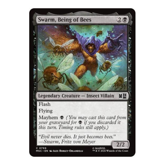 Swarm, Being of Bees Commander: Marvel Super Heroes (MSC) - (Foil, Near Mint)