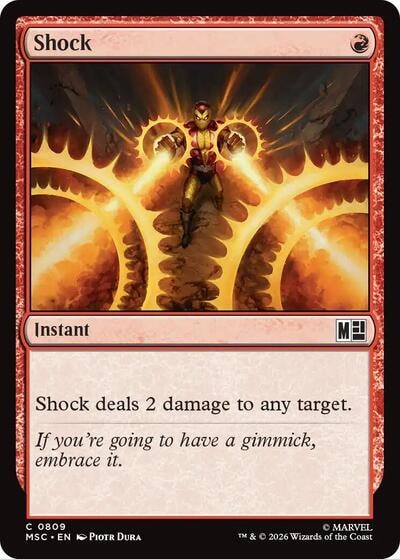 Shock Commander: Marvel Super Heroes (MSC) - (#809, Common) (Foil, Near Mint)