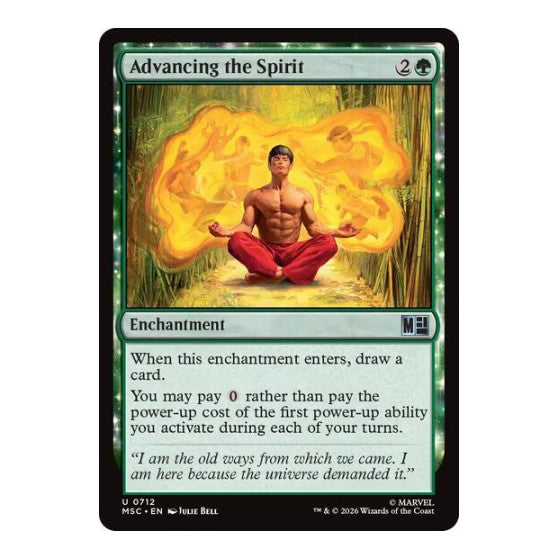 Advancing the Spirit Commander: Marvel Super Heroes (MSC) - (Foil, Lightly Played)