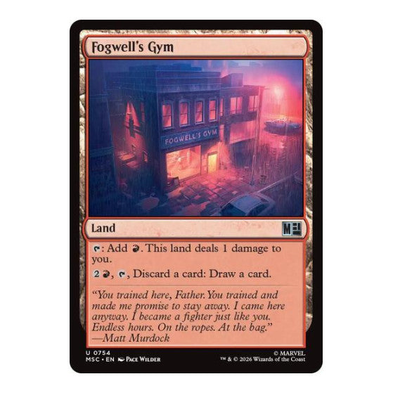 Fogwell's Gym Commander: Marvel Super Heroes (MSC) - (Foil, Lightly Played)