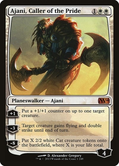 Ajani Caller of the Pride Magic 2014 (M14) (M14) - (#1, Mythic Rare) (, Heavily Played)