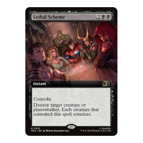 Lethal Scheme (Extended Art) Commander: Marvel Super Heroes (MSC) - (, Lightly Played)
