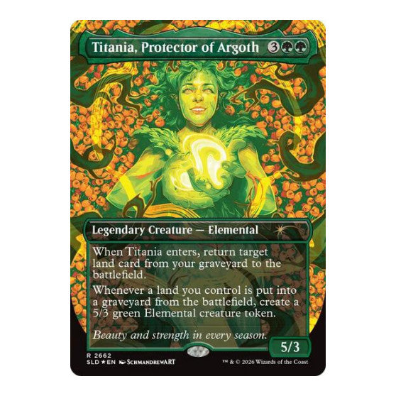 Titania, Protector of Argoth Secret Lair Drop Series (SLD) - (Foil, Near Mint)