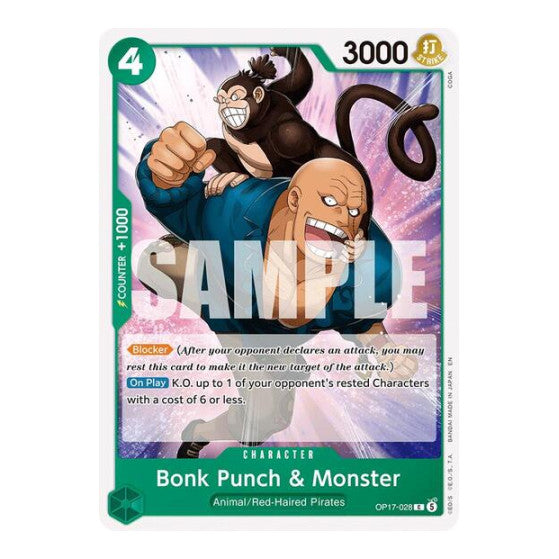 Bonk Punch Monster The World's Strongest Warriors (OP17) - (, Near Mint)