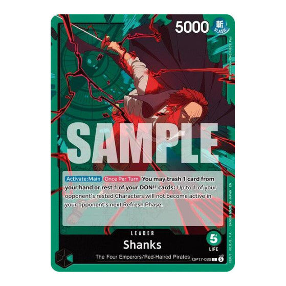 Shanks 020 The World's Strongest Warriors (OP17) - (, Near Mint)