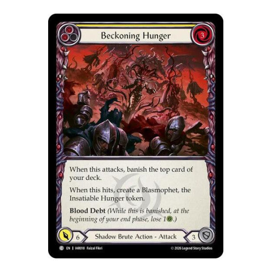 Beckoning Hunger (Yellow) Usurp the Shadow Throne (IAR)