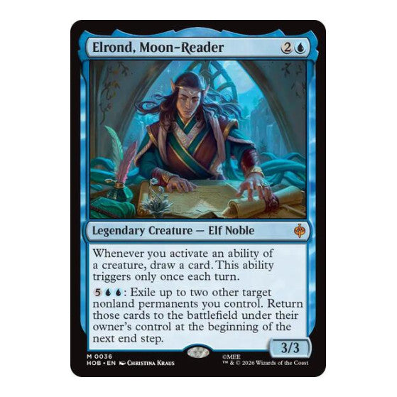 Elrond, Moon-Reader The Hobbit (HOB) - (Foil, Lightly Played)