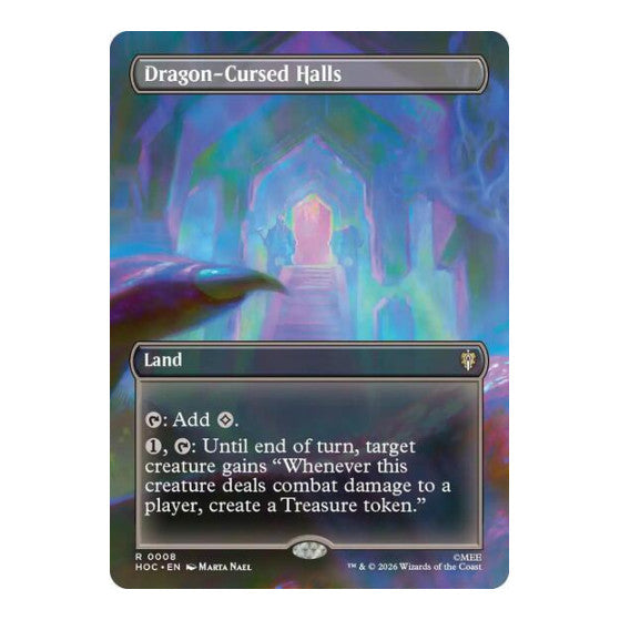 Dragon-Cursed Halls (Borderless) The Hobbit: Eternal-Legal (HOC) - (, Near Mint)