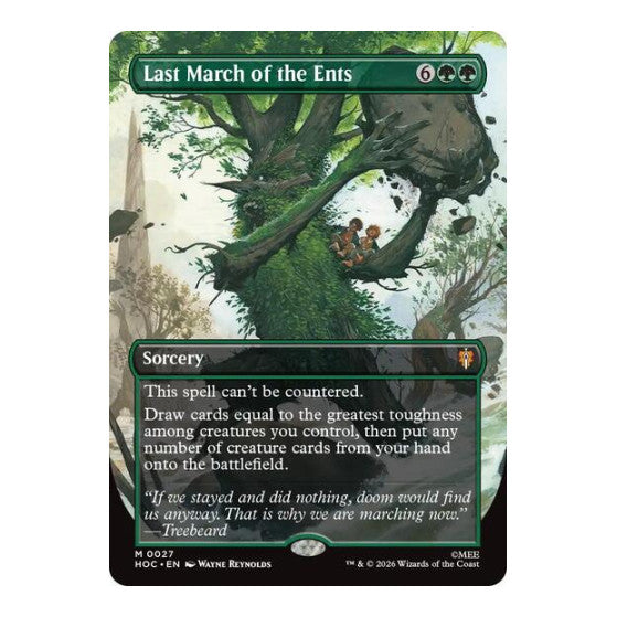 Last March of the Ents Borderless The Hobbit: Eternal-Legal (HOC) - (#27, Mythic Rare) (, Near Mint)