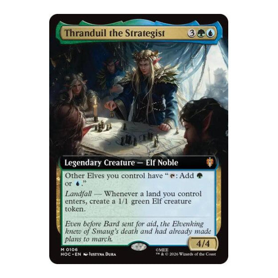 Thranduil the Strategist Extended Art The Hobbit: Eternal-Legal (HOC) - (#106, Mythic Rare) (, Near Mint)