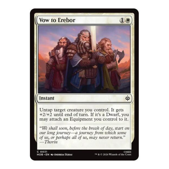 Vow to Erebor The Hobbit (HOB)