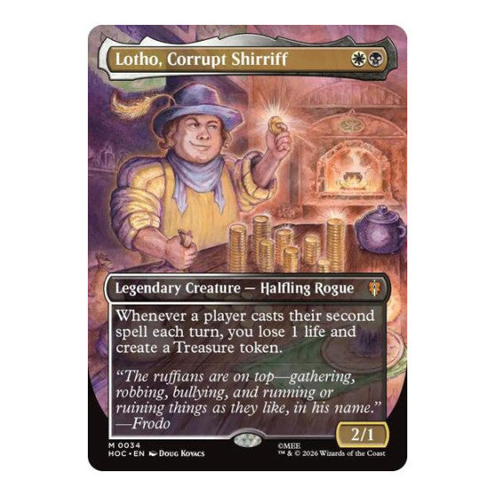 Lotho, Corrupt Shirriff (Borderless) The Hobbit: Eternal-Legal (HOC) - (Foil, Near Mint)