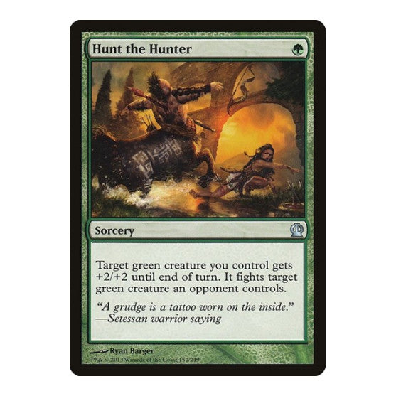 Hunt the Hunter Theros (THS) - (Foil, Moderately Played)