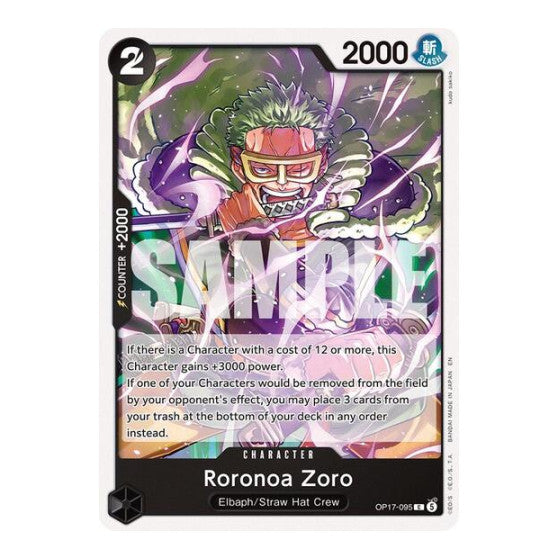Roronoa Zoro 095 The World's Strongest Warriors (OP17) - (, Near Mint)