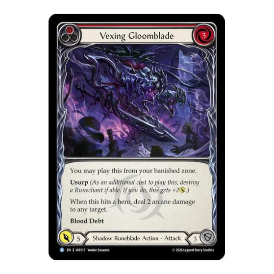 Vexing Gloomblade (Red) Usurp the Shadow Throne (IAR)