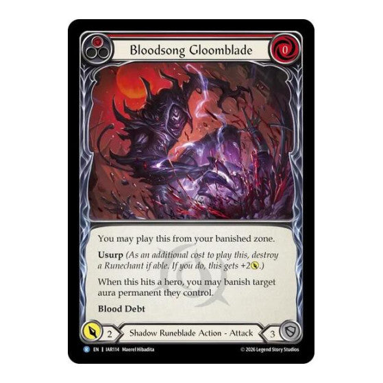 Bloodsong Gloomblade Usurp the Shadow Throne (IAR)