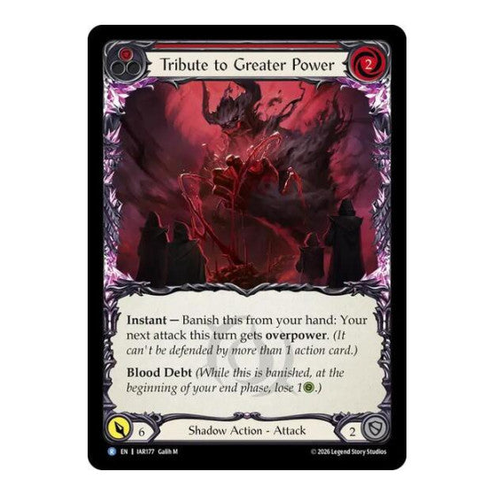 Tribute to Greater Power Usurp the Shadow Throne (IAR) - (, Near Mint)