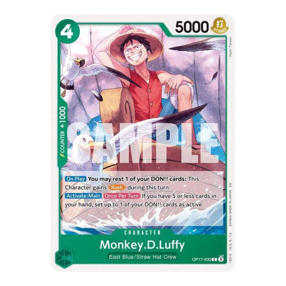 Monkey D Luffy 030 The World's Strongest Warriors (OP17) - (, Near Mint)