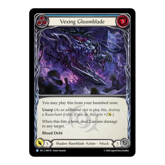 Vexing Gloomblade (Blue) Usurp the Shadow Throne (IAR)