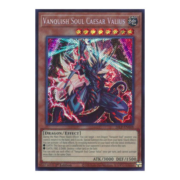 Vanquish Soul Caesar Valius Secret Rare Limited Pack World Championship 2026 (26LP) - (1st Edition, Near Mint)