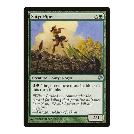 Satyr Piper Theros (THS) - (Foil, Moderately Played)