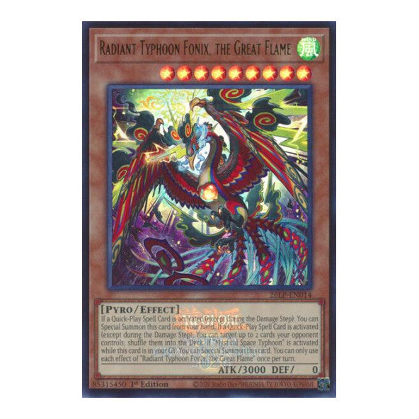 Radiant Typhoon Fonix the Great Flame Emblazoned Limited Pack World Championship 2026 (26LP) - (1st Edition, Near Mint)