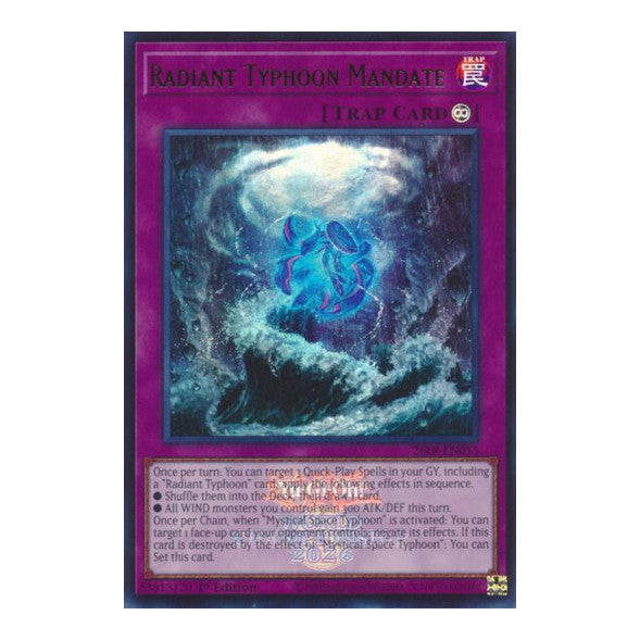 Radiant Typhoon Mandate Emblazoned Limited Pack World Championship 2026 (26LP) - (1st Edition, Near Mint)