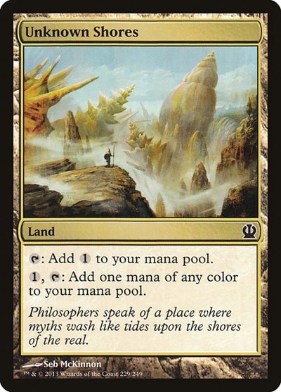 Unknown Shores Theros (THS) - (#229, Common) (Foil, Moderately Played)