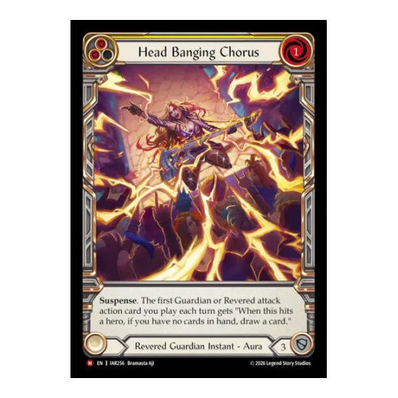 Head Banging Chorus (Extended Art) Usurp the Shadow Throne (IAR) - (Cold Foil, Near Mint)