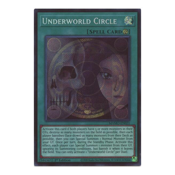 Underworld Circle Secret Rare Magnificent Monsters (MAMO) - (#MAMO-EN021, Secret Rare) (1st Edition, Near Mint)