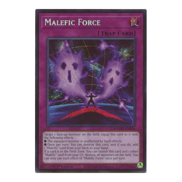 Malefic Force Secret Rare Magnificent Monsters (MAMO) - (#MAMO-EN024, Secret Rare) (1st Edition, Near Mint)
