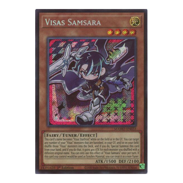 Visas Samsara Secret Rare Magnificent Monsters (MAMO) - (#MAMO-EN033, Secret Rare) (1st Edition, Near Mint)