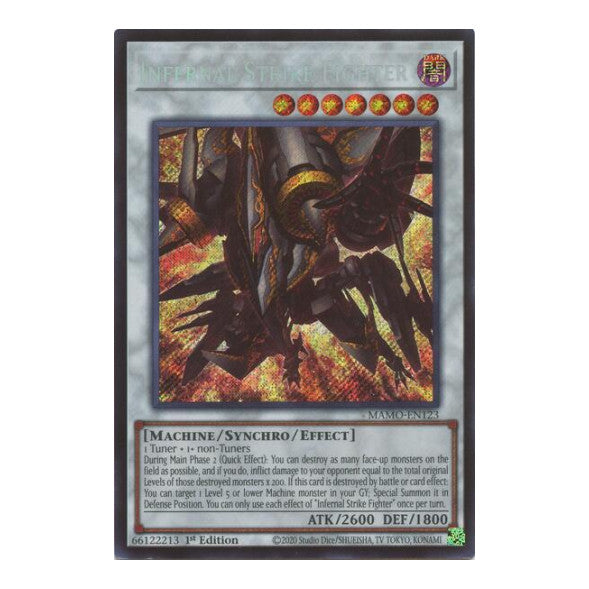 Infernal Strike Fighter Magnificent Monsters (MAMO) - (#MAMO-EN123, Secret Rare) (1st Edition, Near Mint)