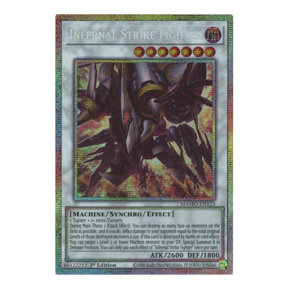 Infernal Strike Fighter Starlight Rare Magnificent Monsters (MAMO) - (#MAMO-EN123, Starlight Rare) (1st Edition, Near Mint)