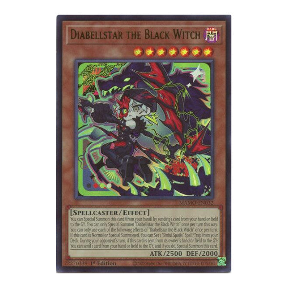 Diabellstar the Black Witch Magnificent Monsters (MAMO) - (#MAMO-EN032, Ultra Rare) (1st Edition, Near Mint)