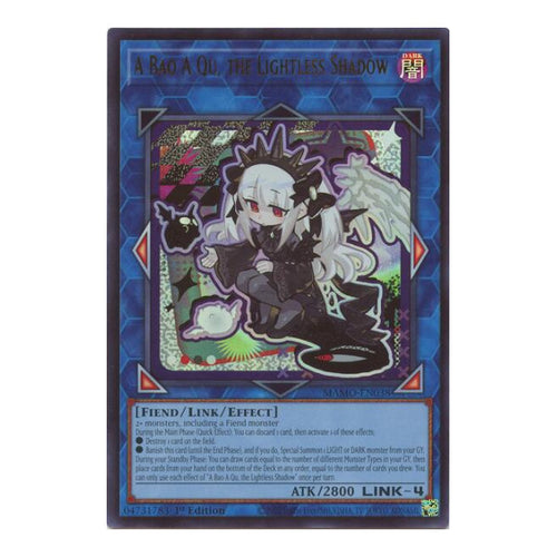 A Bao A Qu the Lightless Shadow Magnificent Monsters (MAMO) - (#MAMO-EN038, Ultra Rare) (1st Edition, Near Mint)