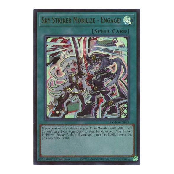 Sky Striker Mobilize Engage Magnificent Monsters (MAMO) - (#MAMO-EN039, Ultra Rare) (1st Edition, Near Mint)