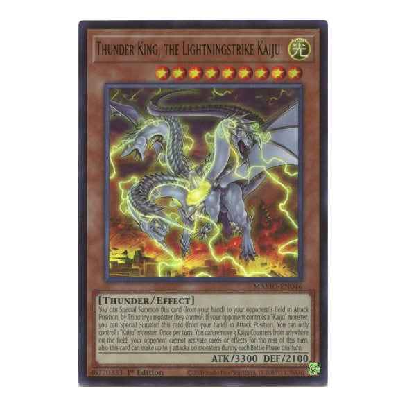Thunder King the Lightningstrike Kaiju Magnificent Monsters (MAMO) - (#MAMO-EN046, Ultra Rare) (1st Edition, Near Mint)