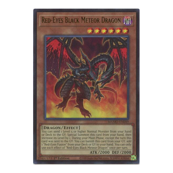 Red Eyes Black Meteor Dragon Magnificent Monsters (MAMO) - (#MAMO-EN049, Ultra Rare) (1st Edition, Near Mint)