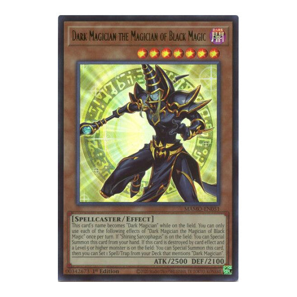 Dark Magician the Magician of Black Magic Magnificent Monsters (MAMO) - (#MAMO-EN051, Ultra Rare) (1st Edition, Near Mint)