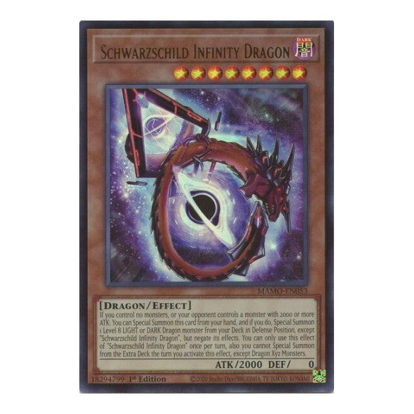 Schwarzschild Infinity Dragon Magnificent Monsters (MAMO) - (#MAMO-EN053, Ultra Rare) (1st Edition, Near Mint)