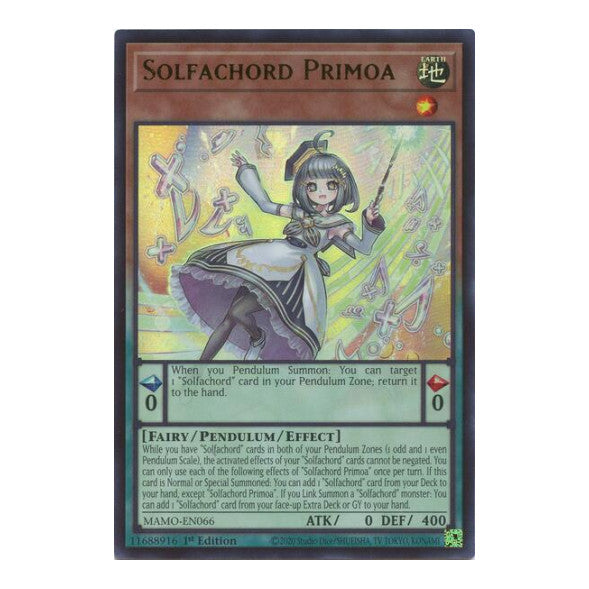 Solfachord Primoa Magnificent Monsters (MAMO) - (#MAMO-EN066, Ultra Rare) (1st Edition, Near Mint)